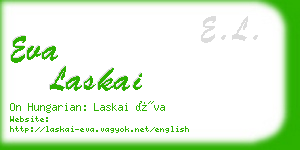 eva laskai business card